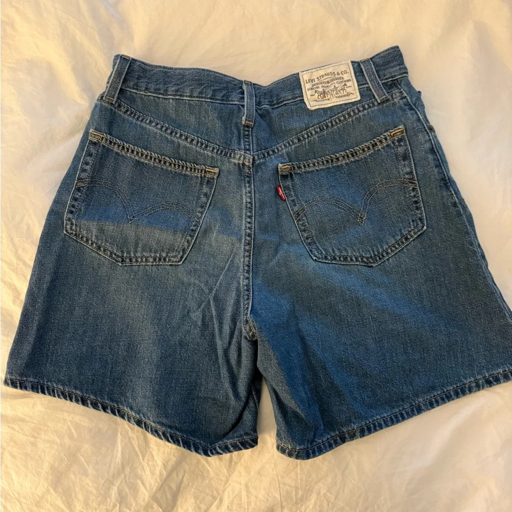 Levi’s High Waisted Baggy Denim Shorts